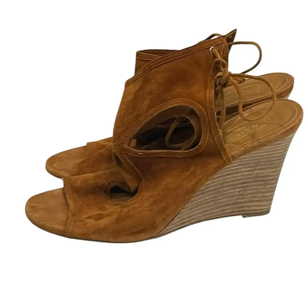 Aquazzura sexy thing suede wedge Size:40.5